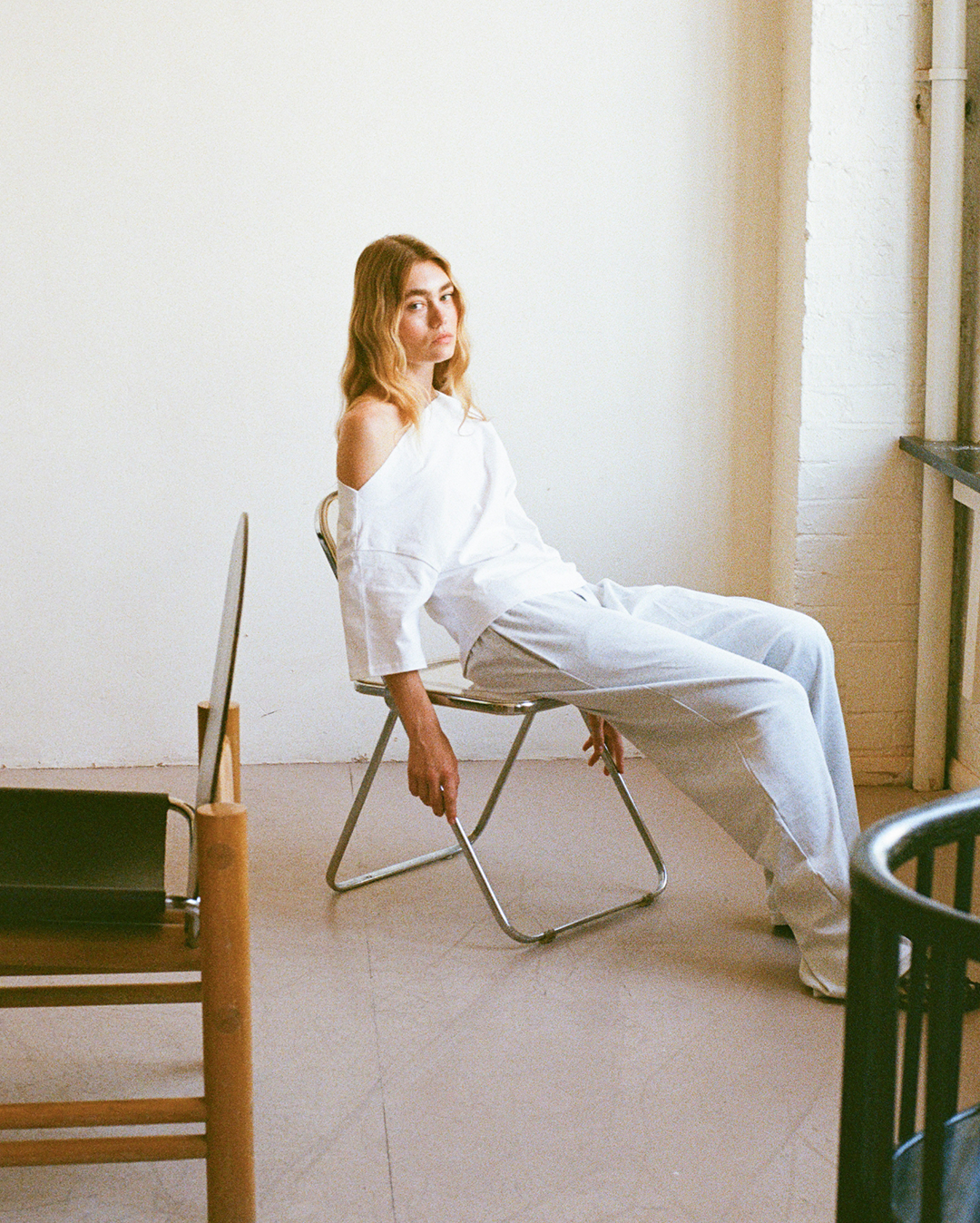 Asymmetrical Top - White