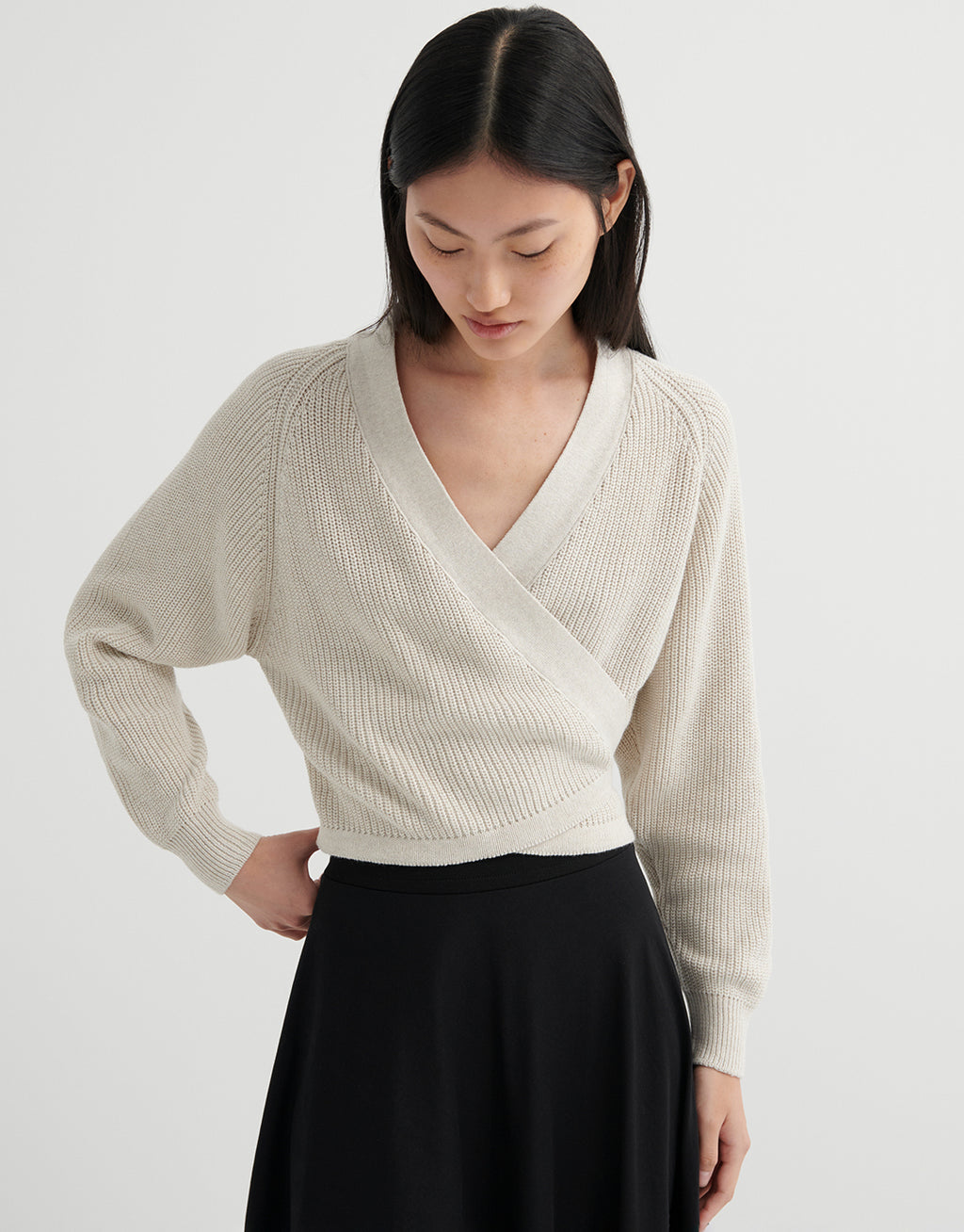 Composure Cardigan - Oat Melange by Kowtow