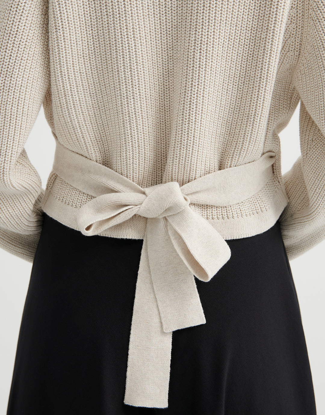 Composure Cardigan - Oat Melange by Kowtow - view 6