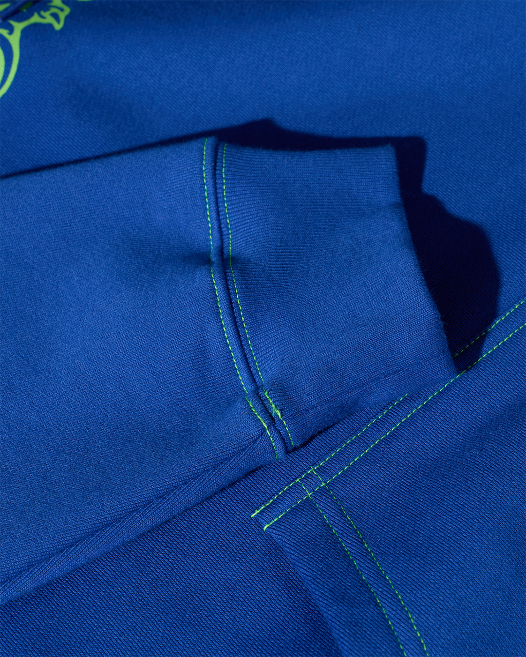 Contrast Dave Hoodie Crude Logo - Egyptian Blue - Polar Skate Co