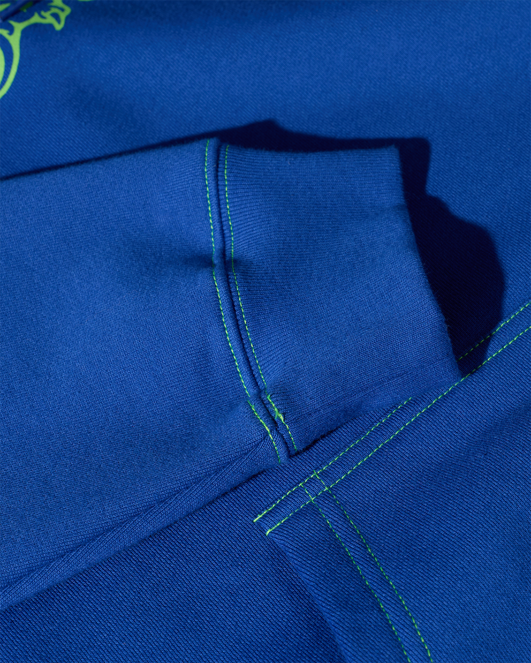 Contrast Dave Hoodie Crude Logo - Egyptian Blue - Polar Skate Co