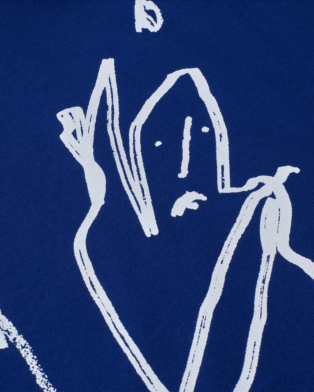 Contrast Tee Doodle - Ultramarine/White 4