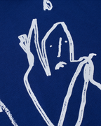 Contrast Tee Doodle - Ultramarine/White 4