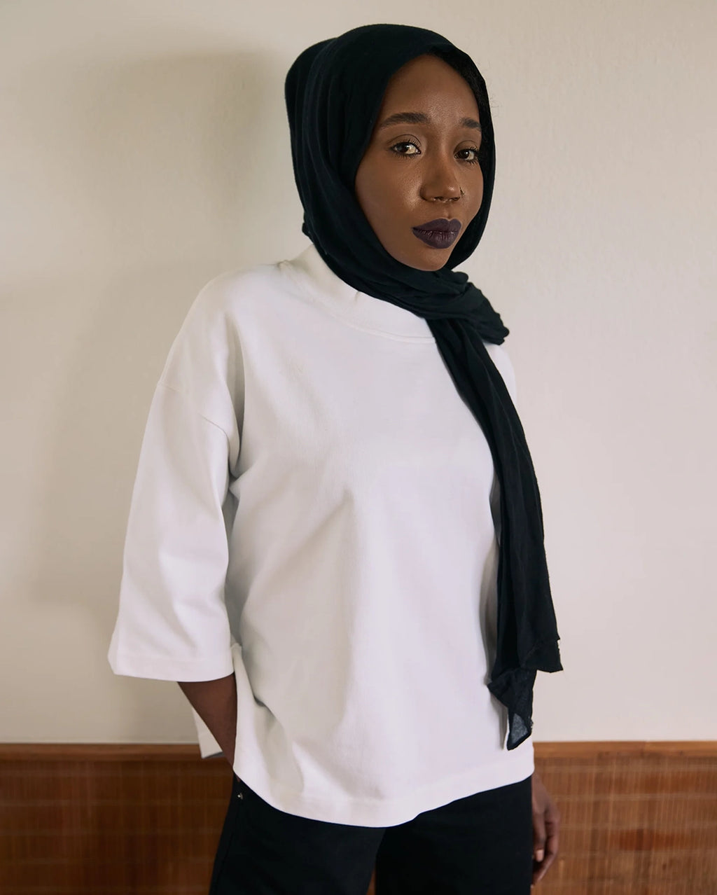 Wide Tee - White by Checks Downtown