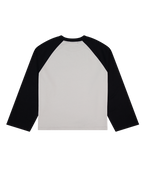 Crew Raglan - Ash/Black - Checks Downtown