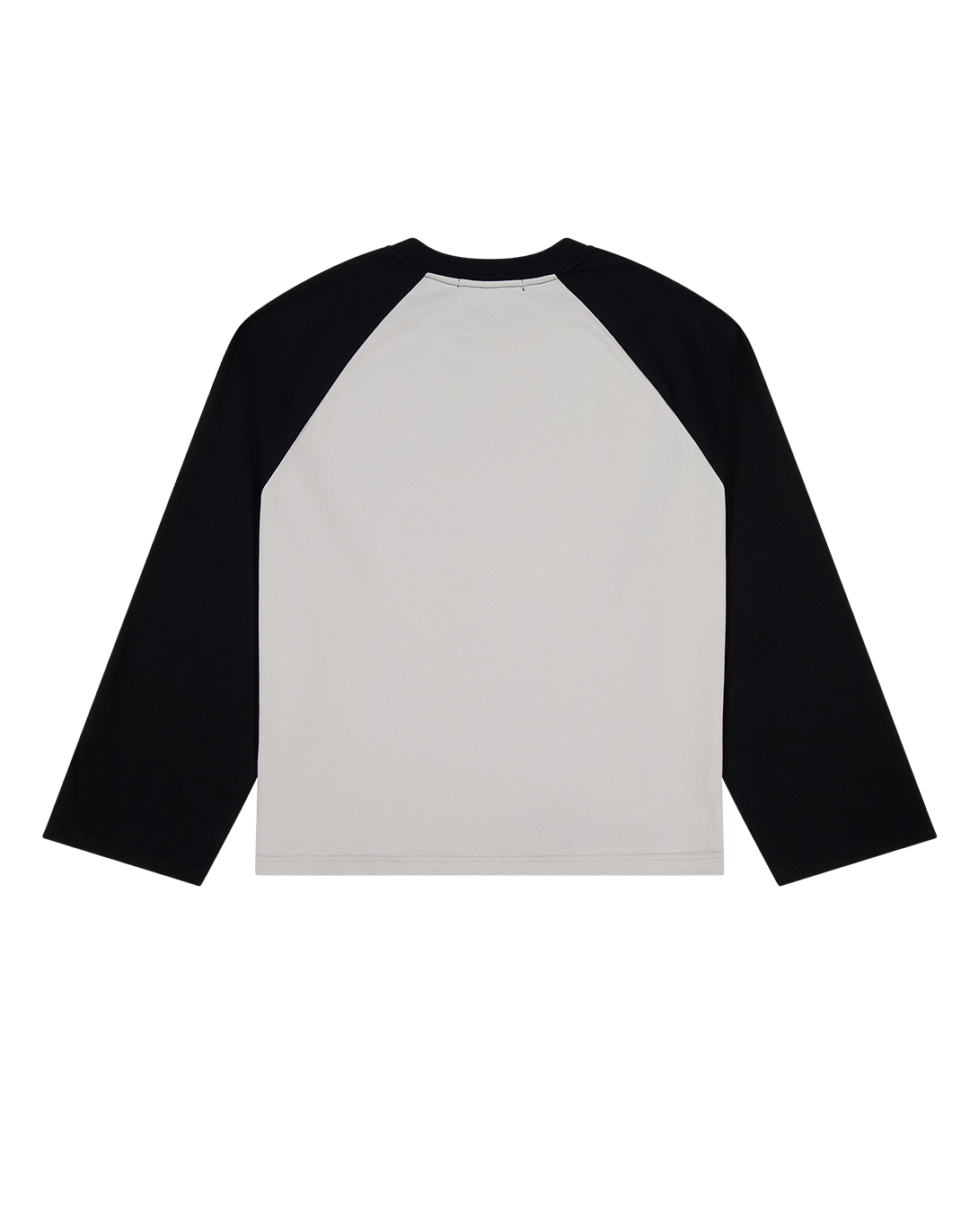 Crew Raglan - Ash/Black - Checks Downtown
