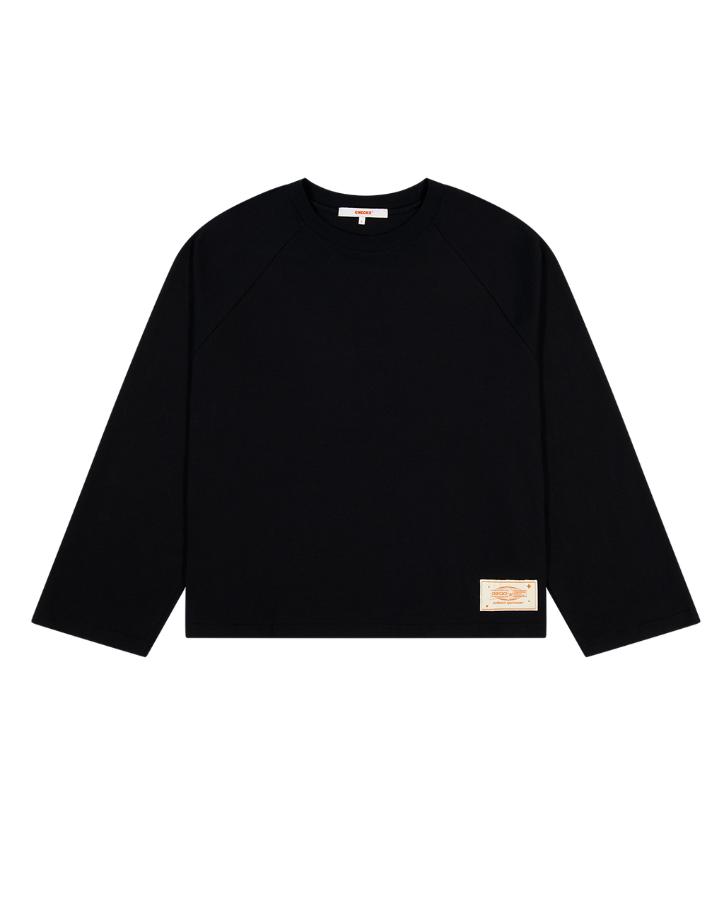Crew Raglan - Black/Black - Checks Downtown