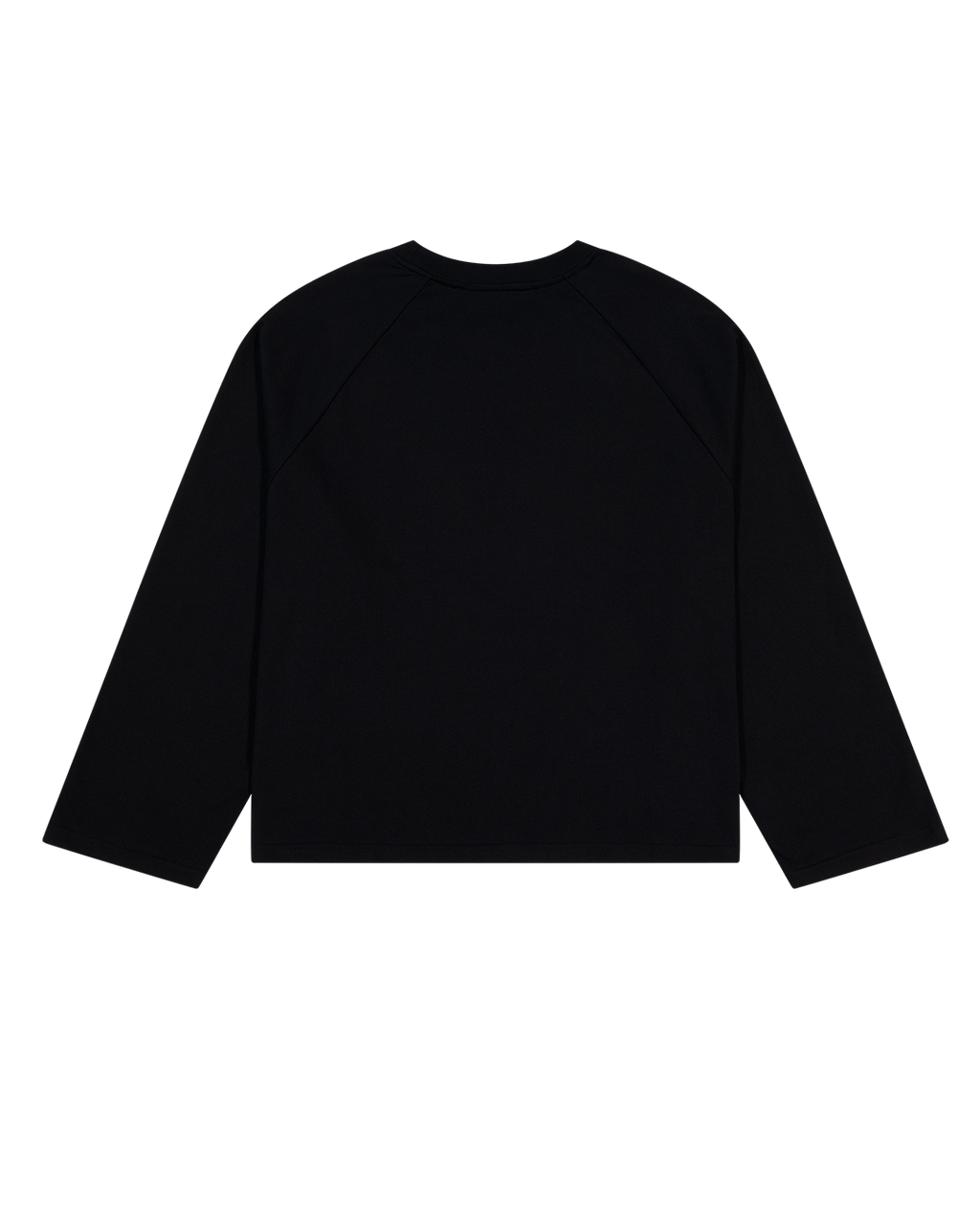 Crew Raglan - Black/Black - Checks Downtown