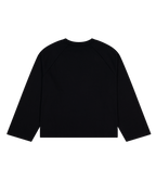 Crew Raglan - Black/Black - Checks Downtown