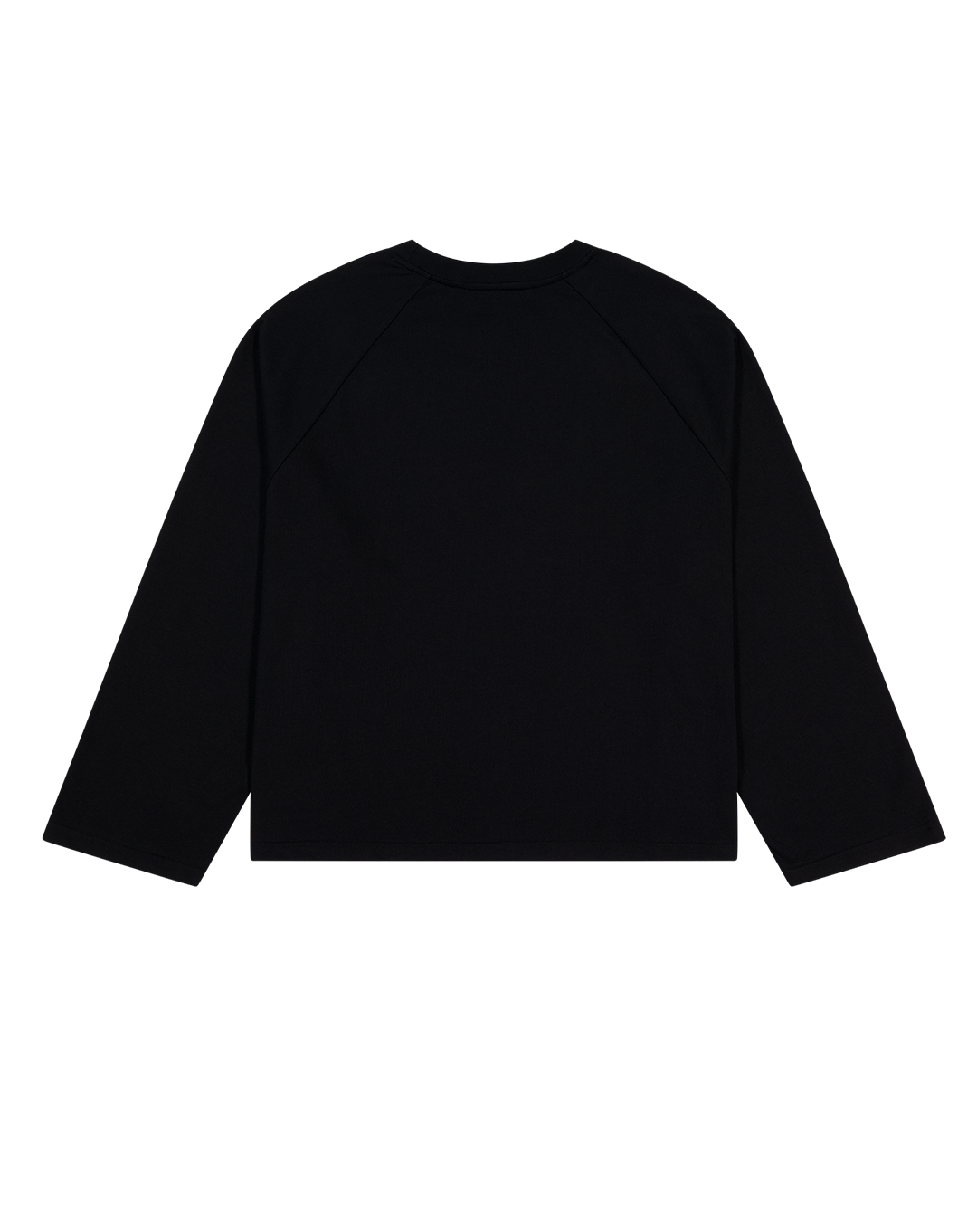 Crew Raglan - Black/Black - Checks Downtown