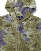 Crochet Knit Zip Hoodie - Olive Green - thisisneverthat