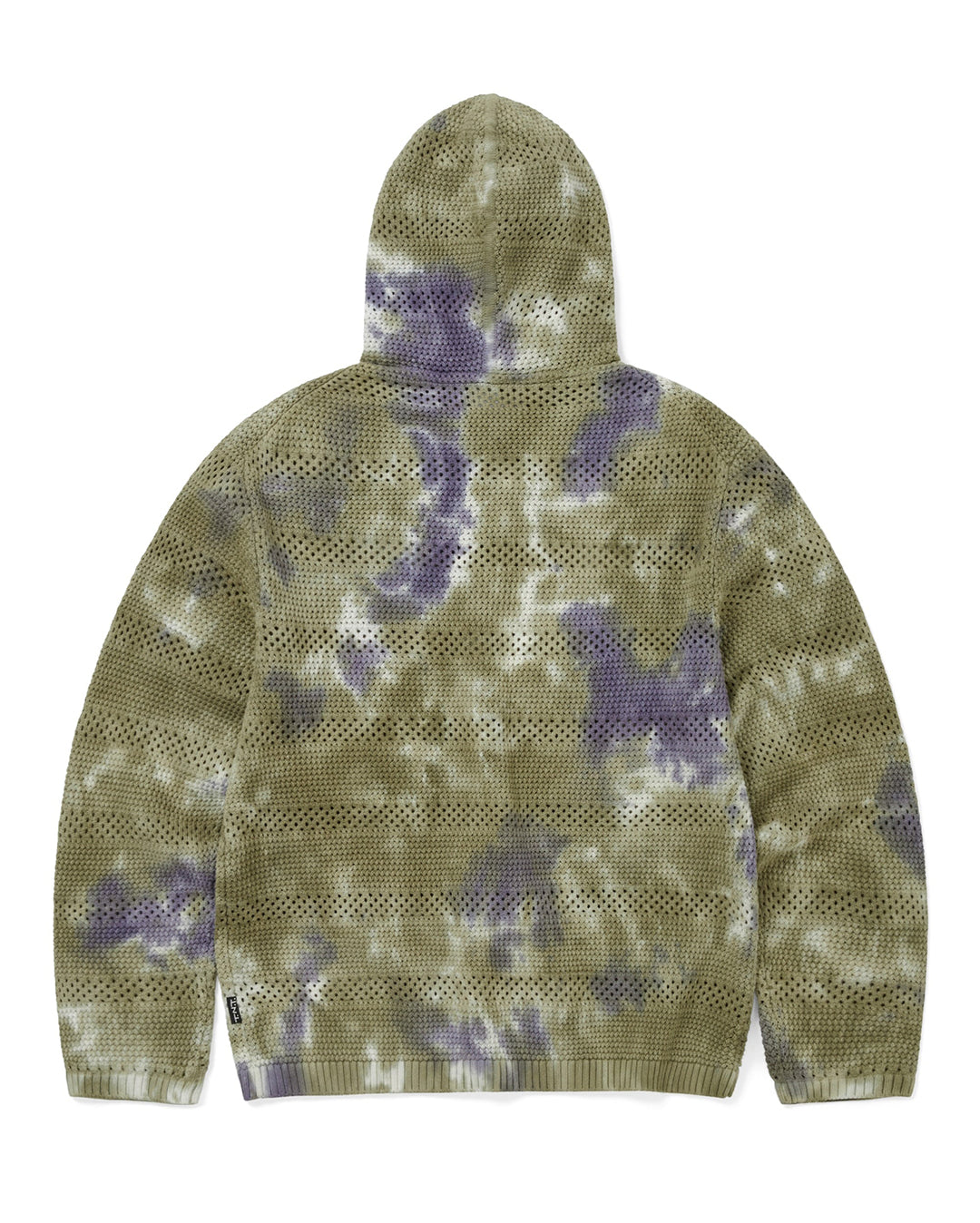 Crochet Knit Zip Hoodie - Olive Green - thisisneverthat