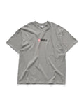 Cube Mid Block Short Sleeve T-Shirt - Ice Grey - S-Double