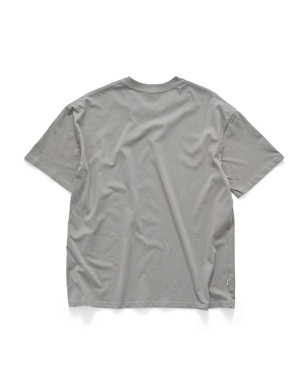 Cube Mid Block Short Sleeve T-Shirt - Ice Grey - S-Double