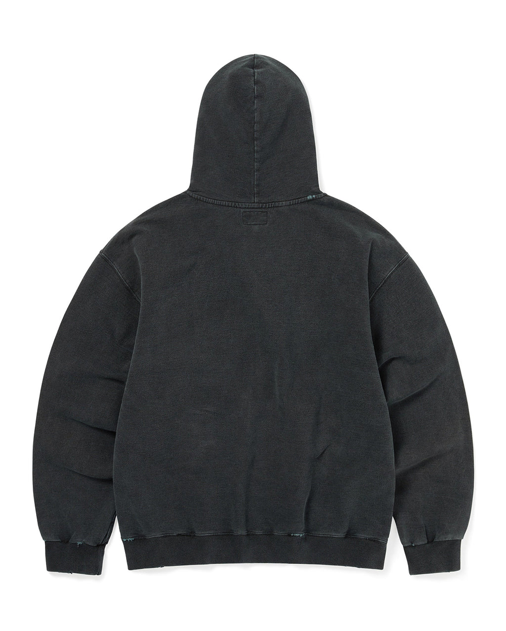 Damaged Zip Up Hoodie - Faded Black - thisisneverthat