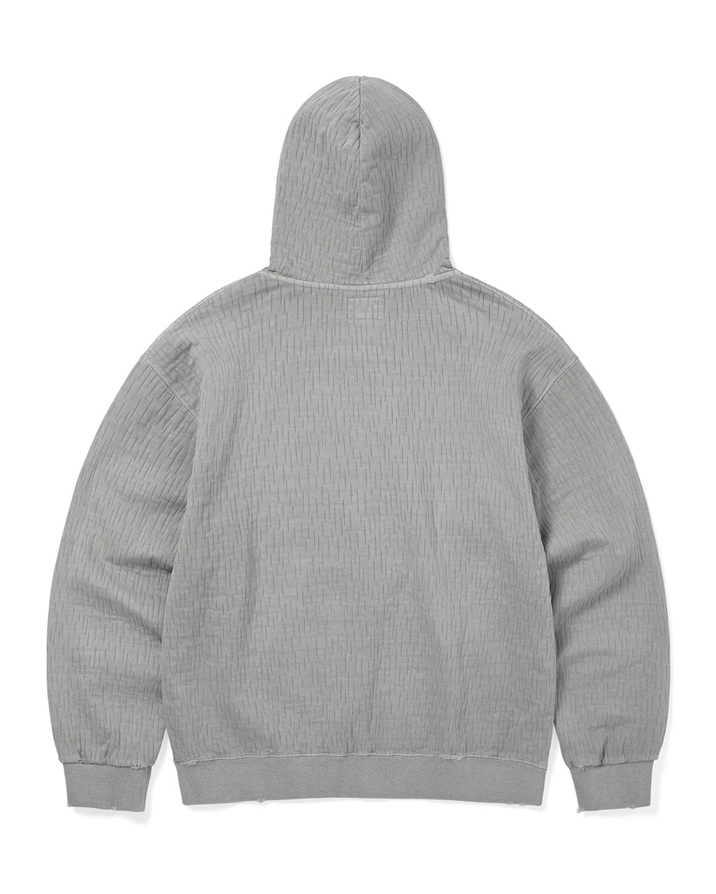 Damaged Zip Up Hoodie - Khaki Grey - thisisneverthat