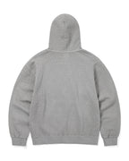 Damaged Zip Up Hoodie - Khaki Grey - thisisneverthat