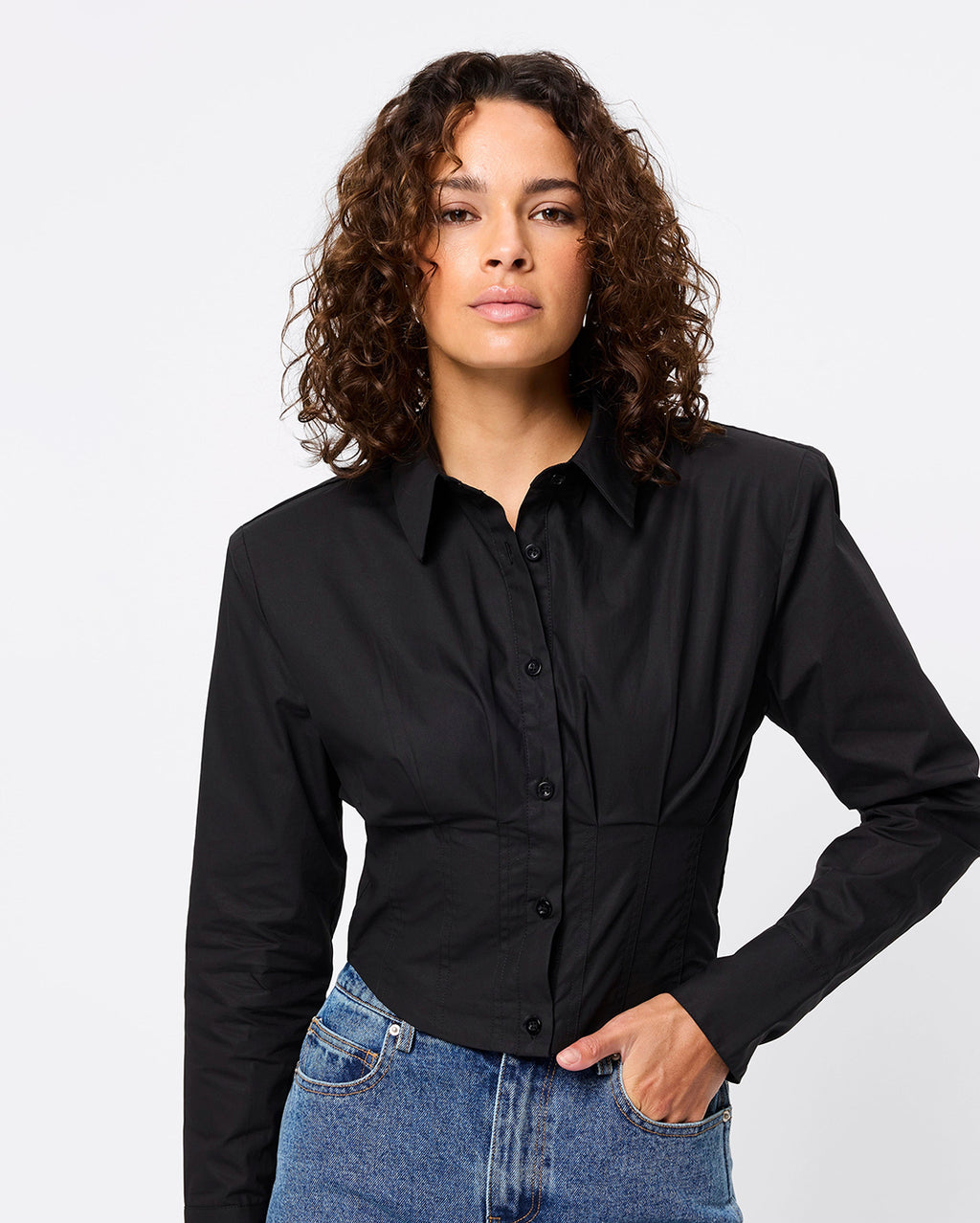 Darcy Shirt - Black - Mossman