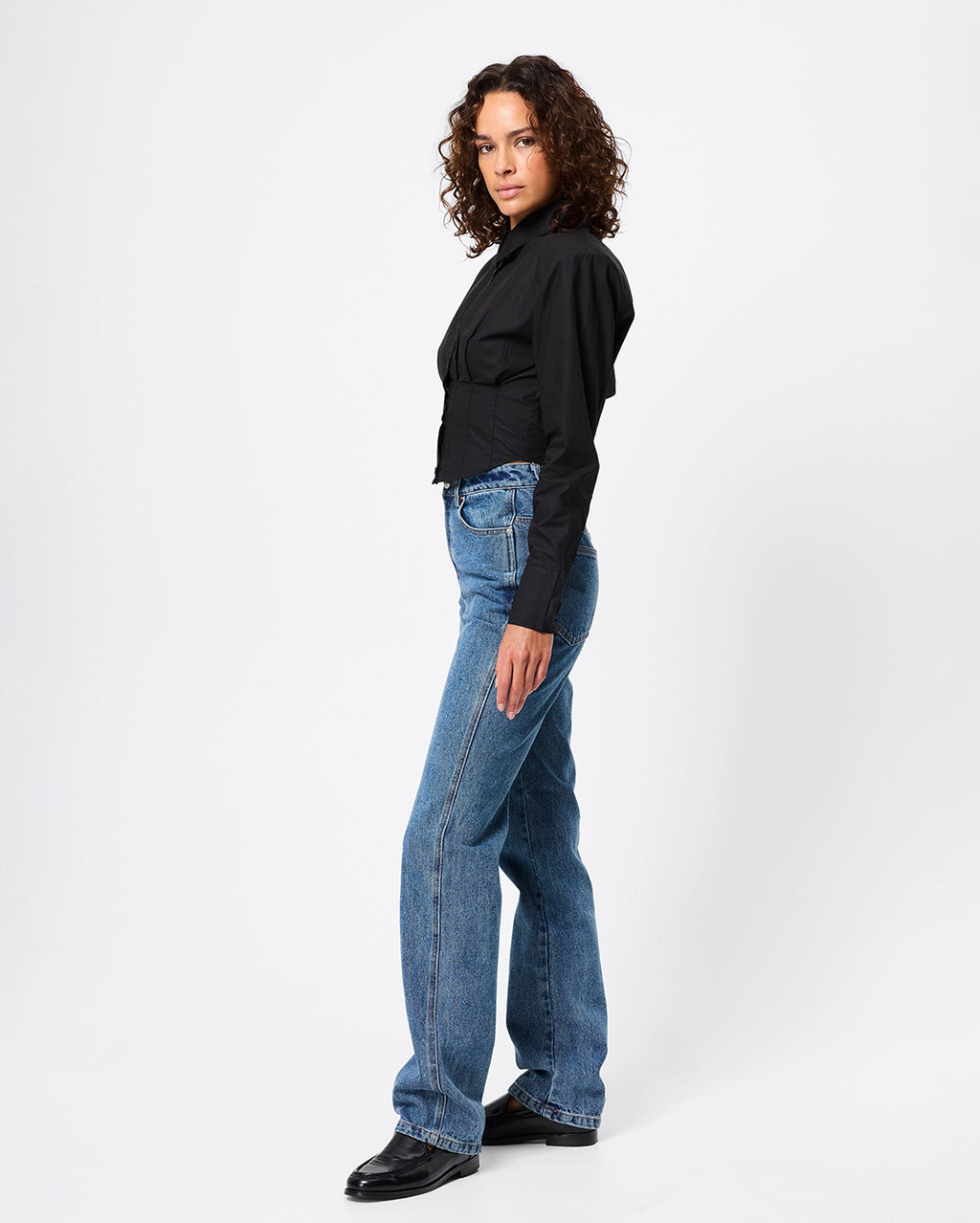 Darcy Shirt - Black - Mossman