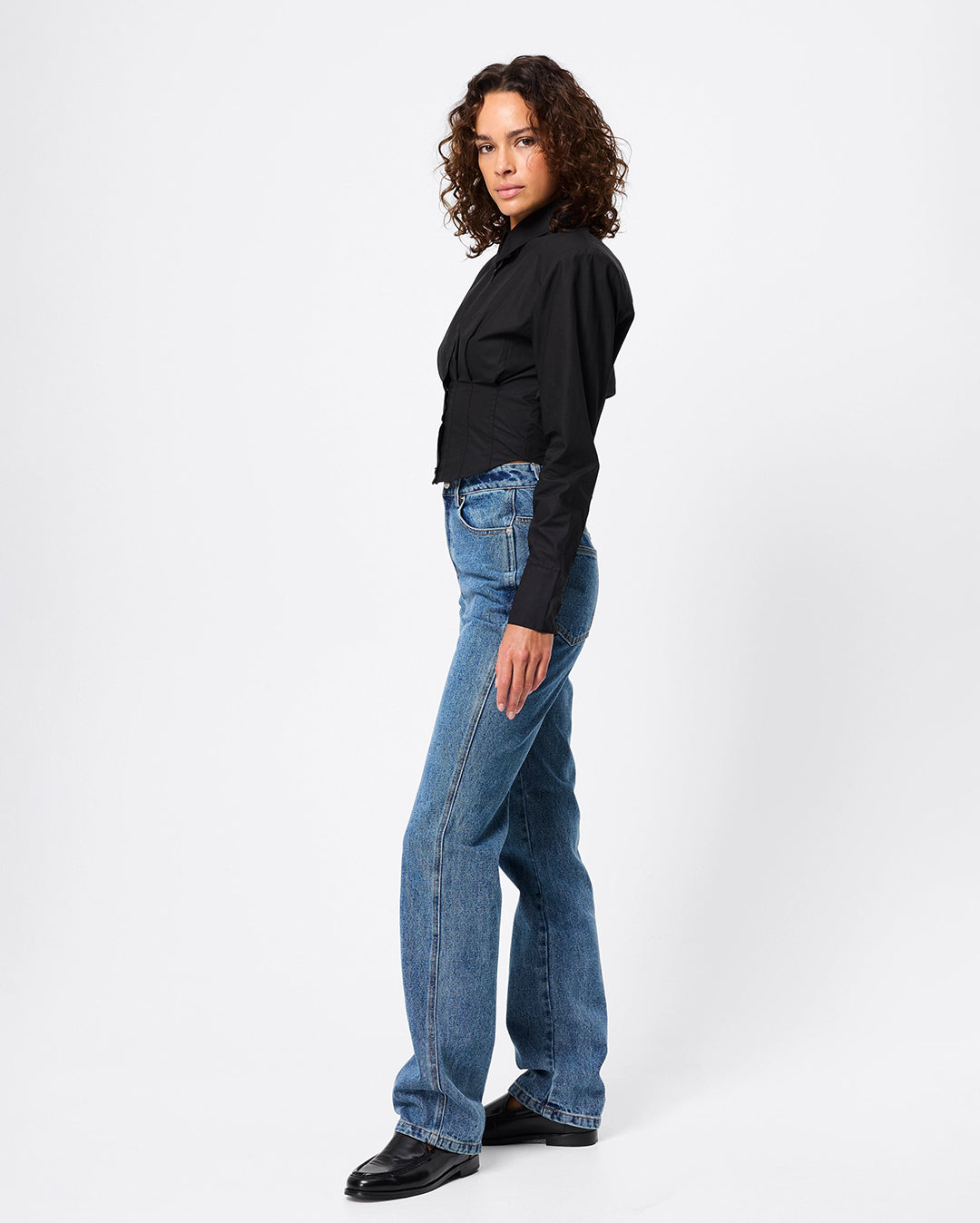 Darcy Shirt - Black - Mossman