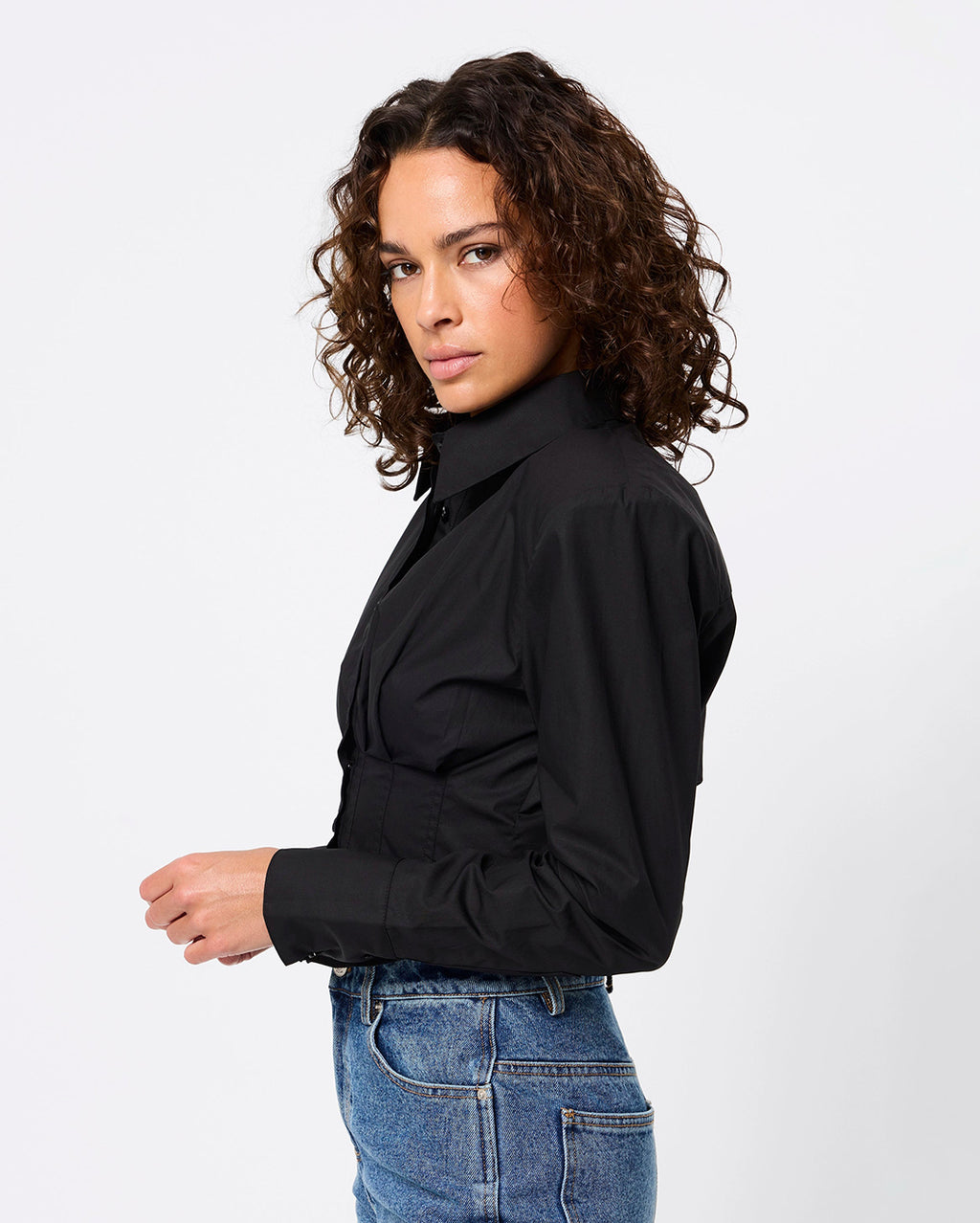 Darcy Shirt - Black - Mossman