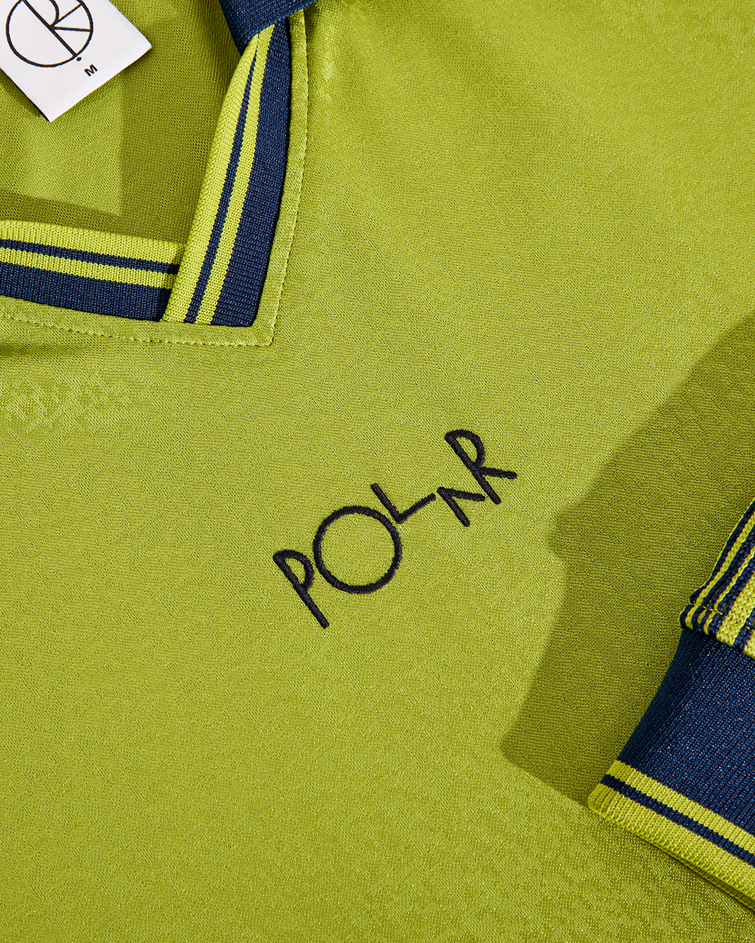 Davie Long Sleeve Shirt - Peridot/Dark Blue - Polar Skate Co