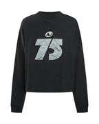 Daytona Long Sleeve Top - Washed Black - Araminta James