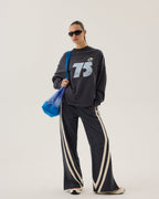 Daytona Long Sleeve Top - Washed Black - Araminta James