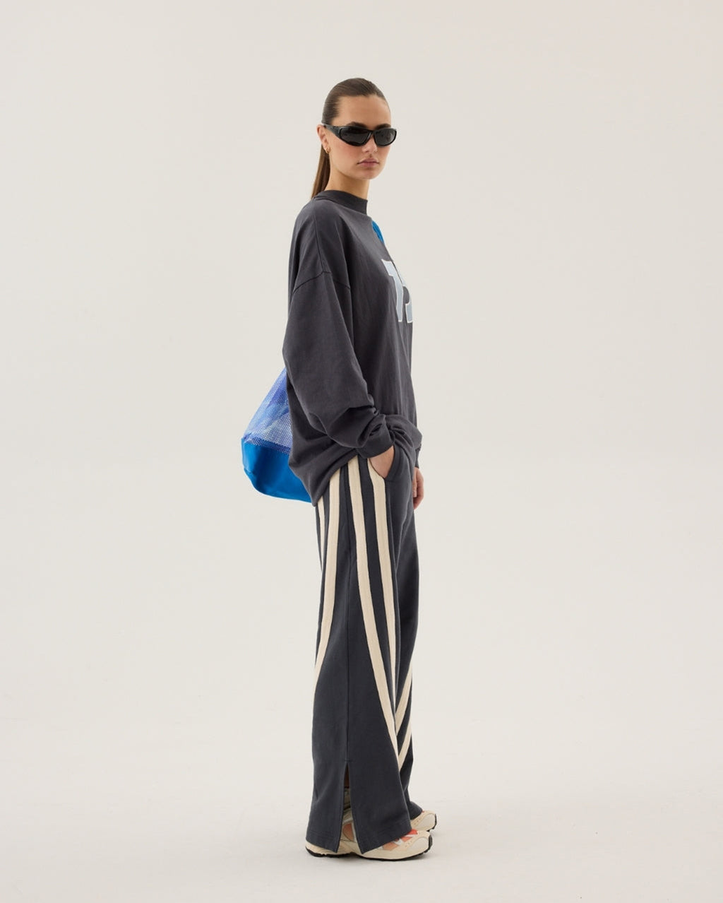 Daytona Long Sleeve Top - Washed Black - Araminta James