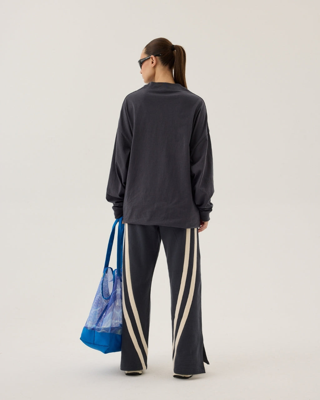 Daytona Long Sleeve Top - Washed Black - Araminta James