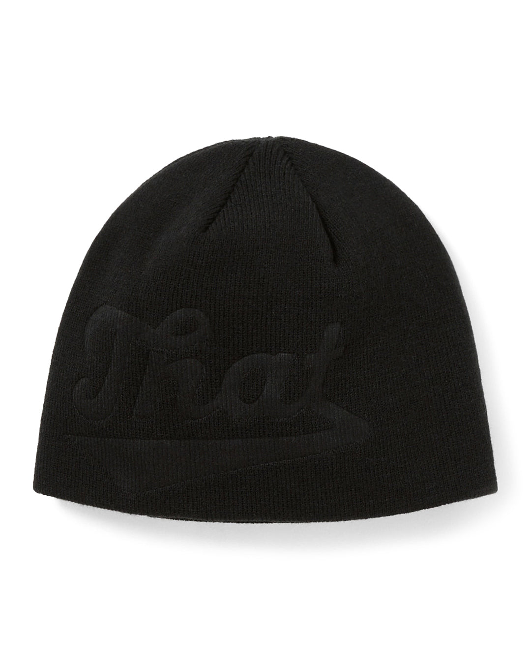 Debossed That No Cuff Beanie - Black - thisisneverthat