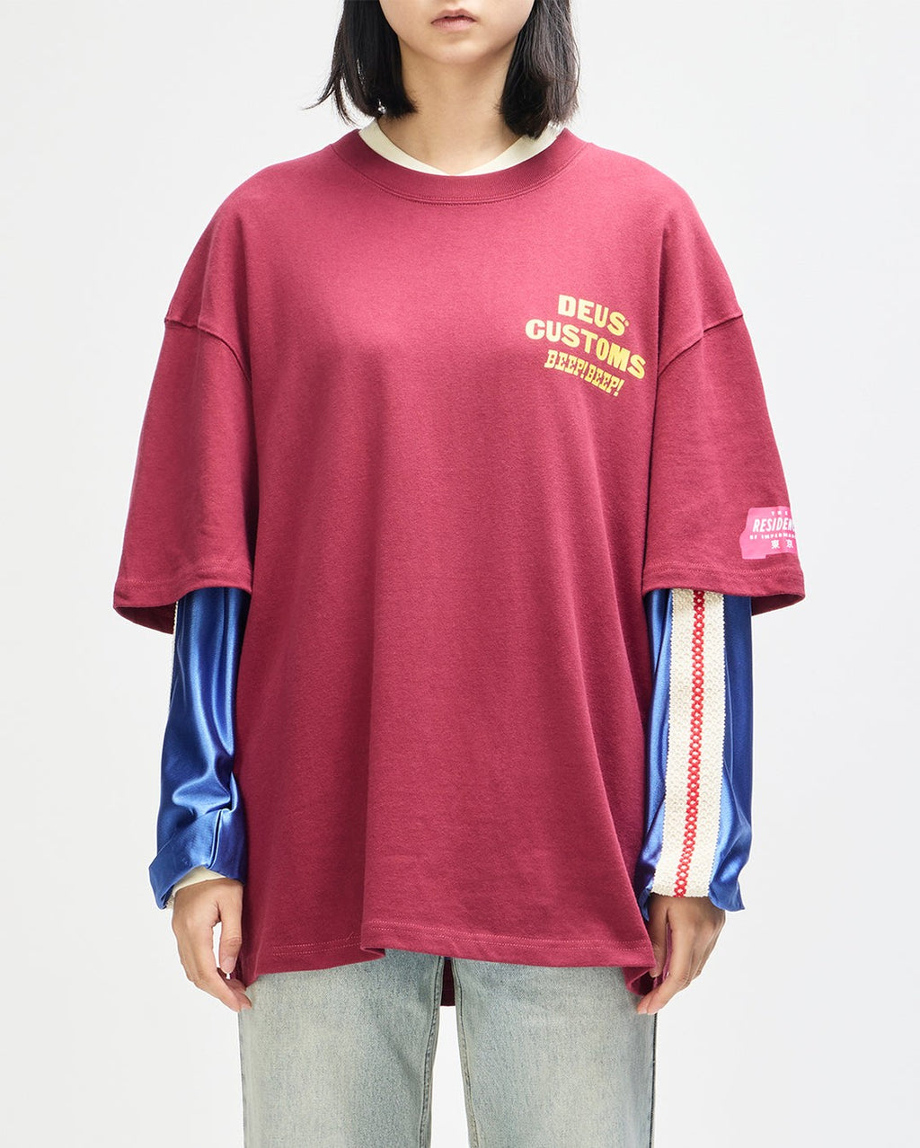 Bloomers Os Tee - Biking Red - Deus Ex Machina
