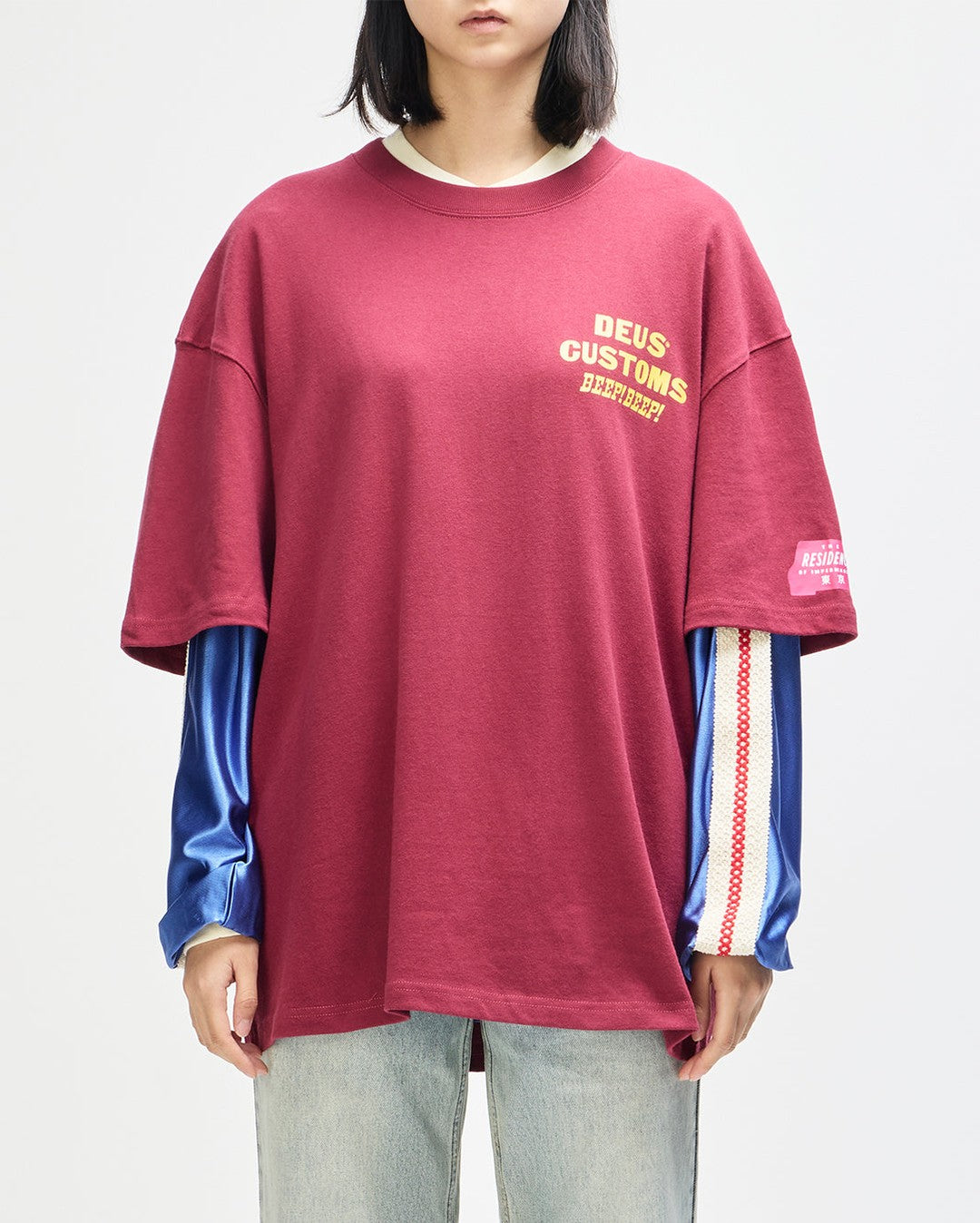 Bloomers Os Tee - Biking Red - Deus Ex Machina