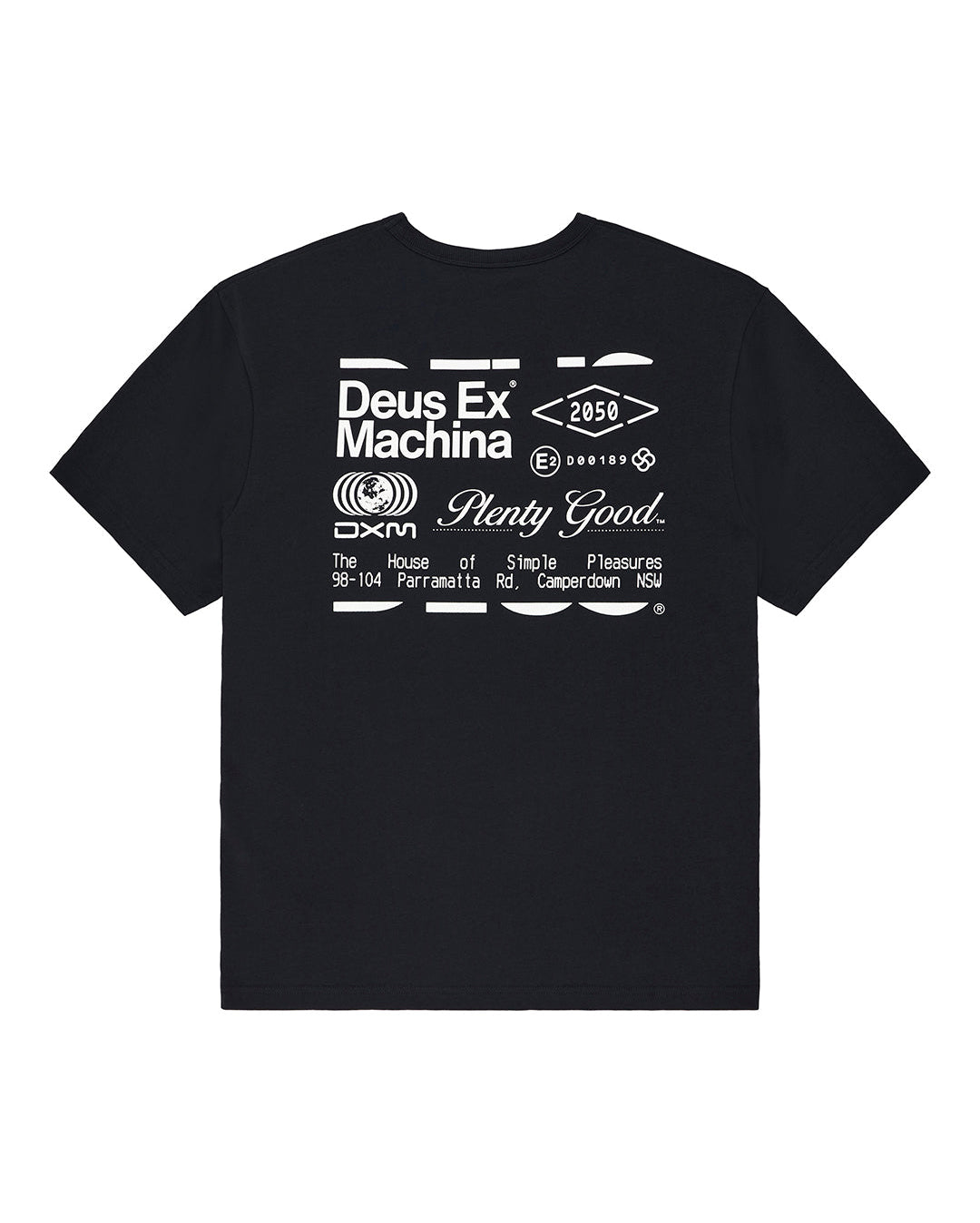 Deus Ex Machina Plenty Good Tee - Black | Wally NZ