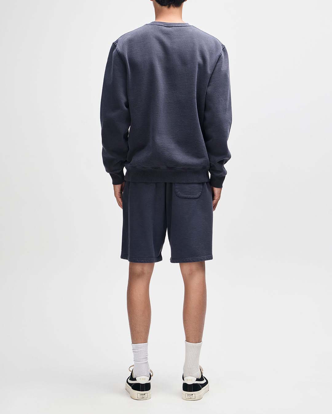 Shield Garment Dyed Crew - Black - Deus Ex Machina