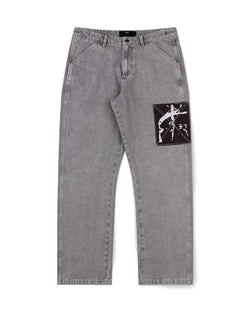 Distend Denim Pant - Washed Grey - Former