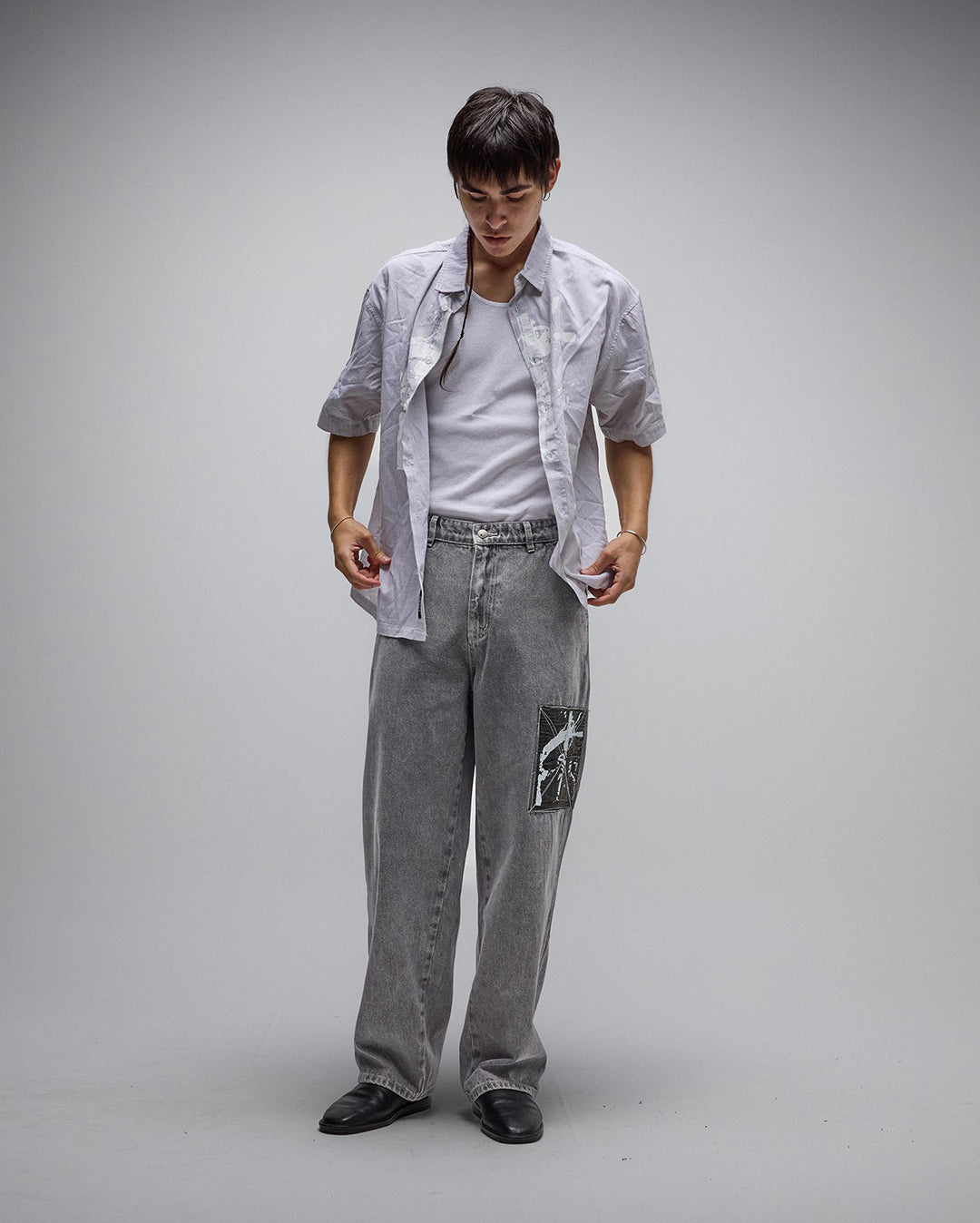 Distend Denim Pant - Washed Grey - Former