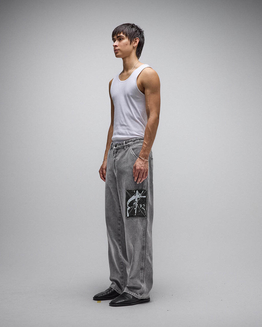 Distend Denim Pant - Washed Grey - Former