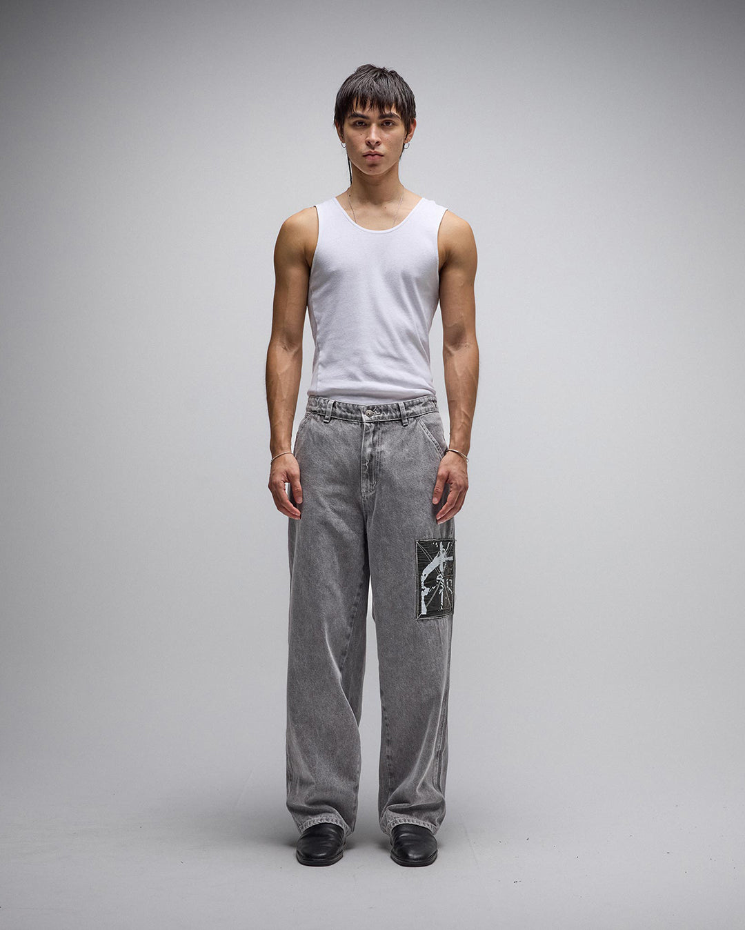 Distend Denim Pant - Washed Grey - Former