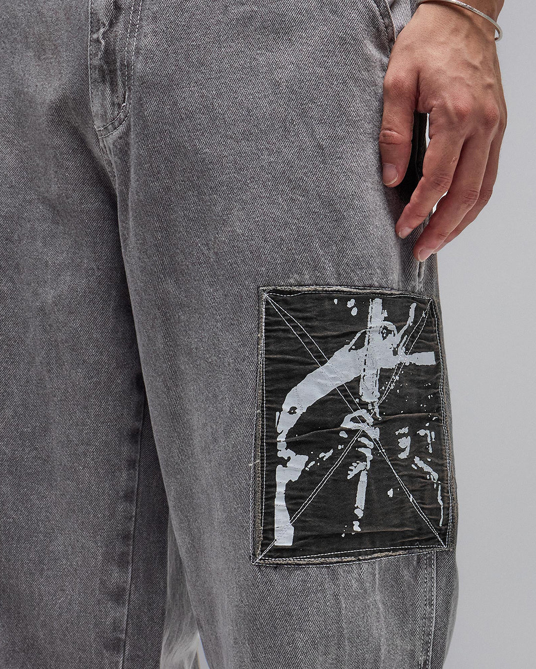 Distend Denim Pant - Washed Grey - Former