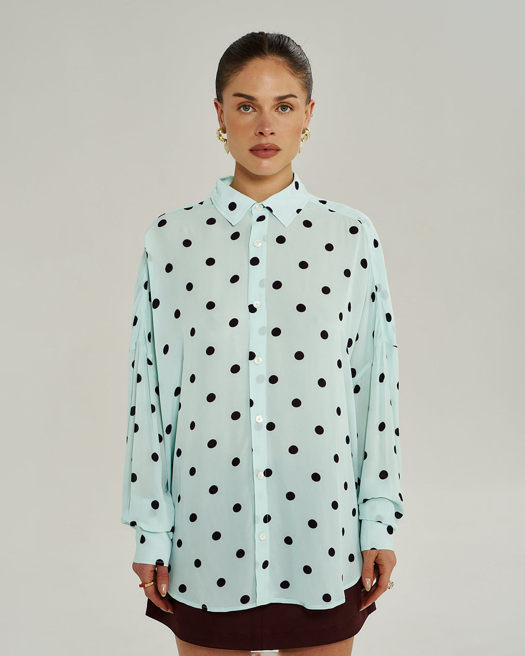 Dotty Long Sleeve Shirt - Pinot Drop - Summi Summi