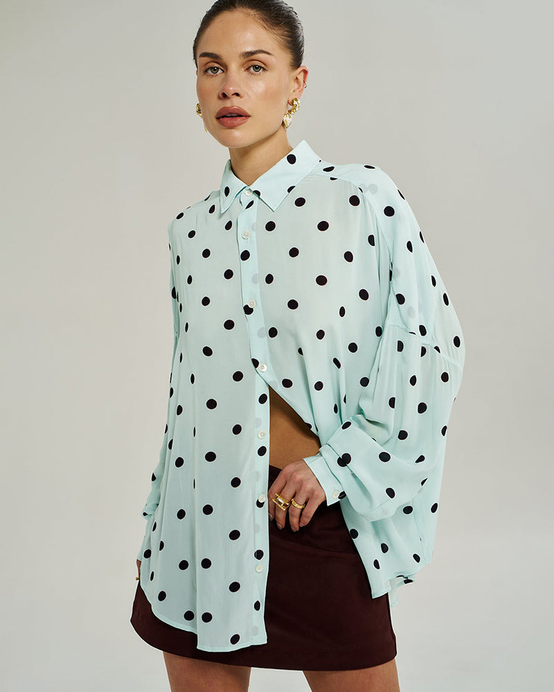 Dotty Long Sleeve Shirt - Pinot Drop - Summi Summi
