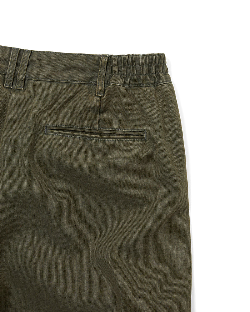 Double Pleated Wide Pant - Dark Olive - thisisneverthat