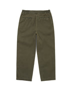 Double Pleated Wide Pant - Dark Olive - thisisneverthat
