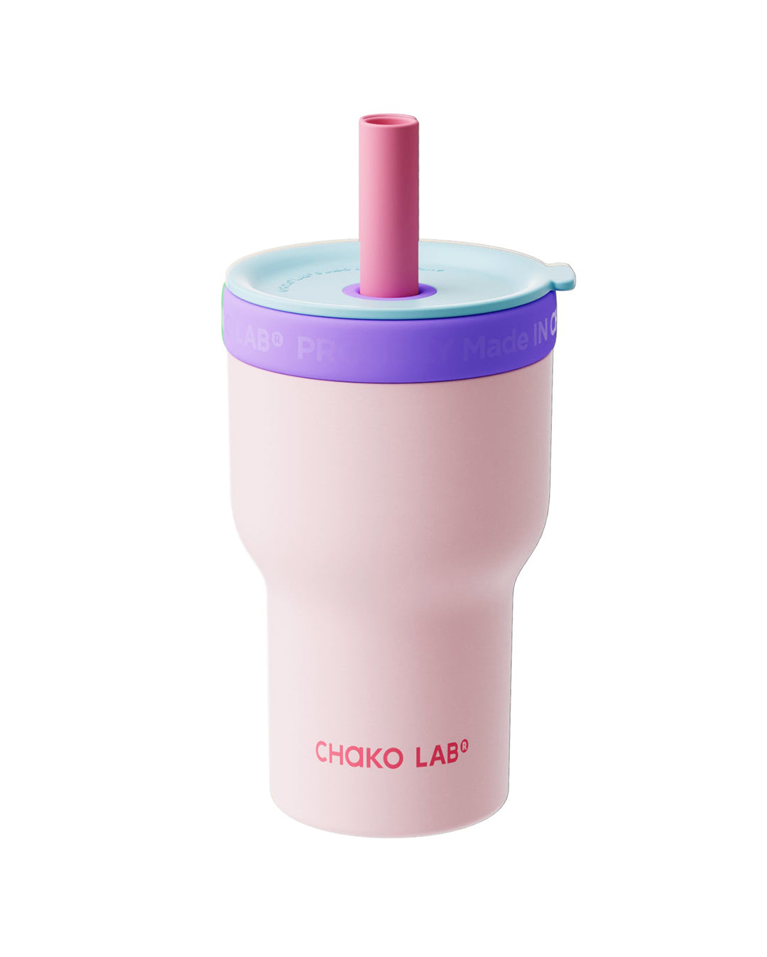 Dual-Layer Tumbler 570ml - Pink/Purple - Chako Lab