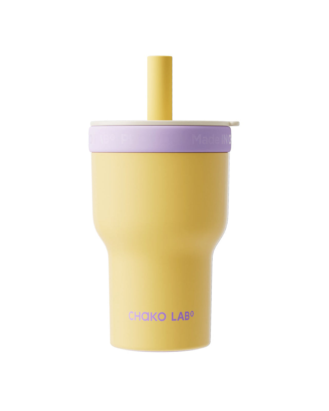 Dual-Layer Tumbler 570ml - White/Green - Chako Lab