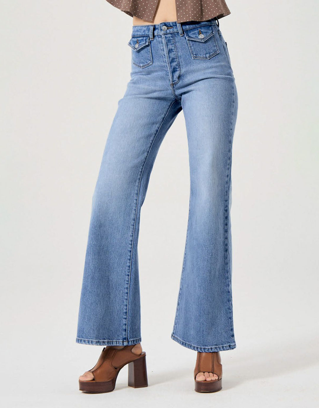 Stella Eastcoast Flare Denim Jeans - Dakota Blue