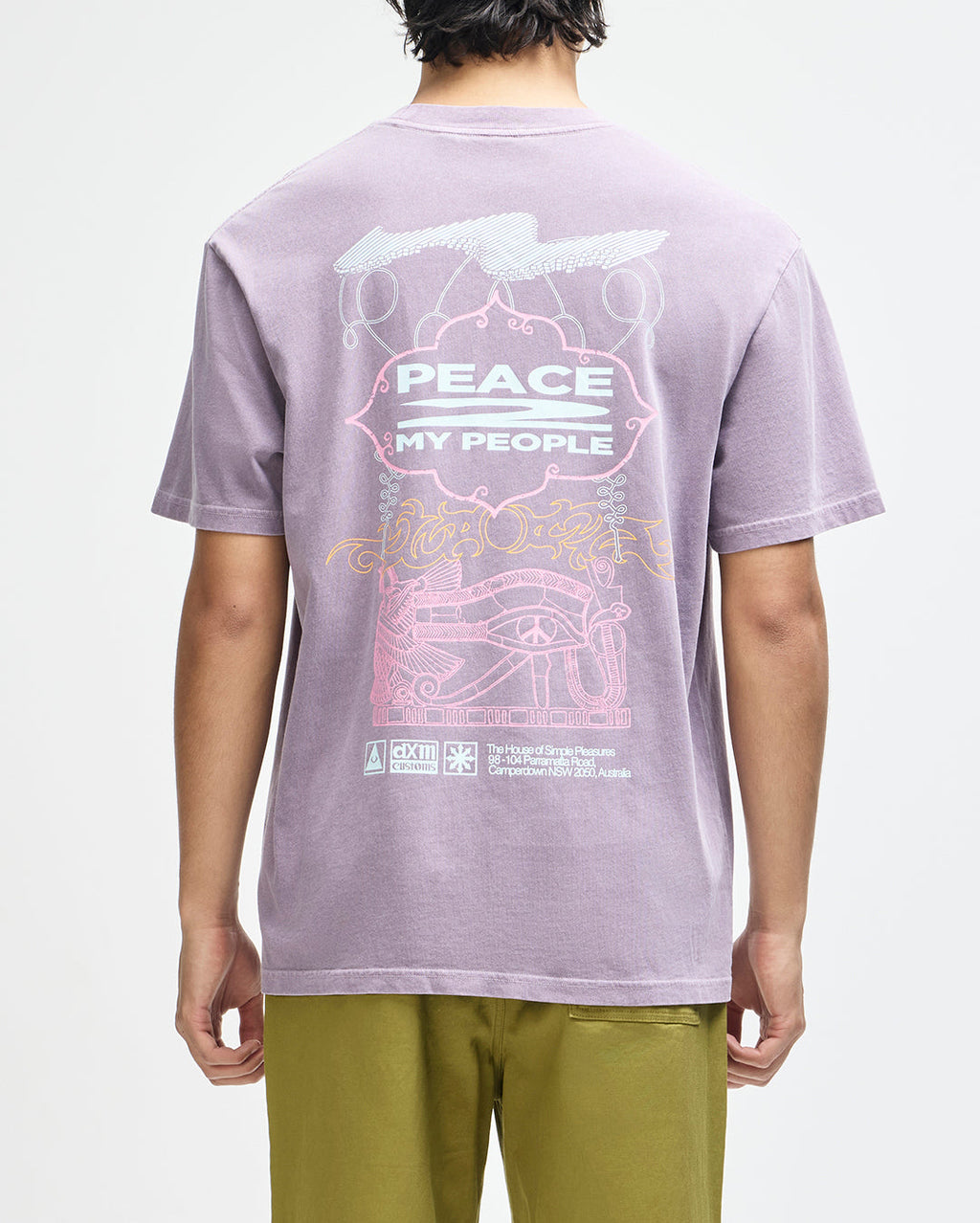 Easy Peacey Tee - Grape Purple - Deus Ex Machina