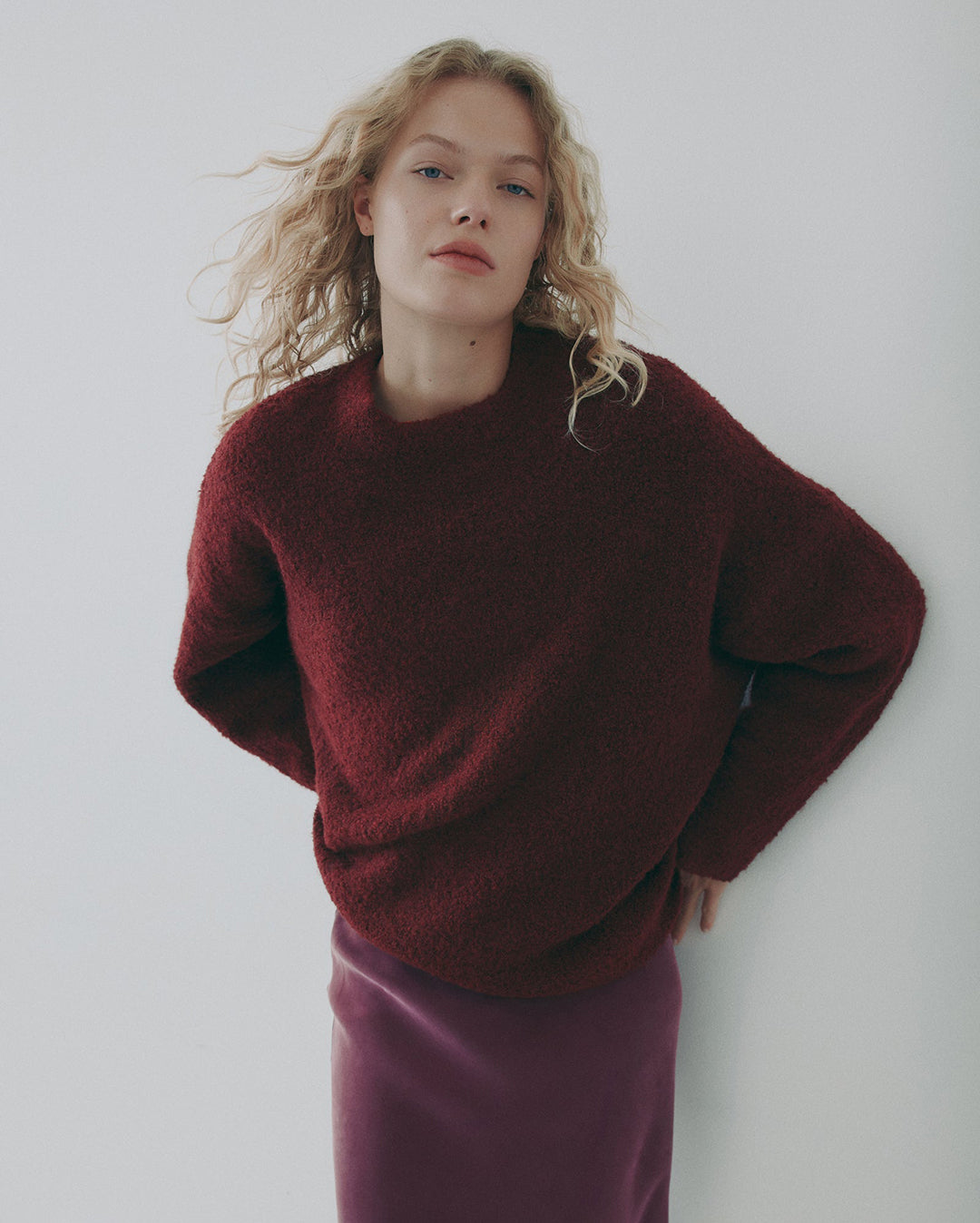Elias Knit - Oxblood - Nude Lucy