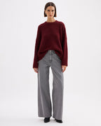 Elias Knit - Oxblood - Nude Lucy